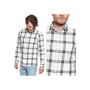 Camasa Barbati - Ls 1 Pkt Shirt - Croi: Regular Fit - Inchidere: Nasturi - Compozitie Material: 100% Bumbac - Model Dominant: Carouri - Alb - 1 Bucata imagine