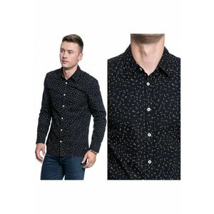 Camasa Barbati - Casper Chambray - Croi: Regular Fit - Inchidere: Nasturi - Compozitie Material: 100% Bumbac - Numar Buzunare: 0 - Negru imagine