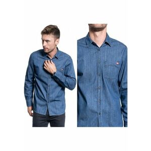 Camasa Din Denim - Carlow - Croi: Regular Fit - Inchidere: Nasturi - Compozitie Material: 100% Bumbac - Numar De Buzunare: 1 - Albastru - 1 imagine