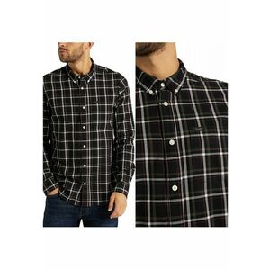Camasa Barbati - Button Down - Croi: Slim Fit - Inchidere: Nasturi - Compozitie Material: 100% Bumbac - Numar Buzunare: 0 - Negru imagine