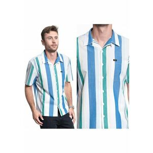 Camasa Barbati - Camasa Ss Resort - Croi: Regular Fit - Stil: Drept / Regulamentar - Inchidere: Nasturi - Compozitie Material: 100% Bumbac - Multicolor - 1 imagine