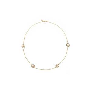 Colier cu motive florale si diamante Faith Stylish Flower imagine