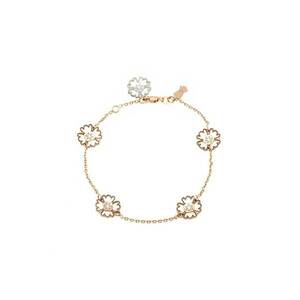 Bratara din aur de 14k cu diamante Faith Flowers imagine
