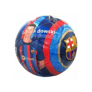 Minge fotbal FC Barcelona Lewandowski - albastru/rosu - imagine