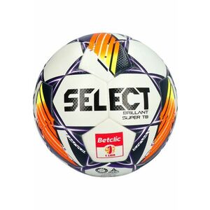 Minge fotbal Brillant Super TB 1 Liga V24 - oficiala de joc - alb/portocaliu/mov - imagine