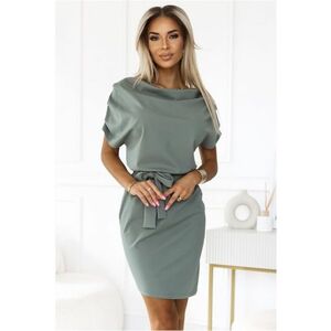 Rochie tricotata cu cordon in talie - imagine