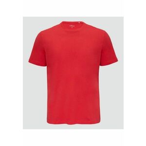 Tricou barbati big size cu decolteu la baza gatului si logo - din bumbac imagine