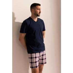 Pijama cu imprimeu si pantaloni scurti imagine