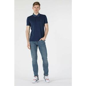 Tricou Polo Cu Maneca Scurta De Barbati Albastru Marin Slim Fit CL1033370 8681597410568 imagine