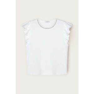 Tricou cu maneci cu volane imagine