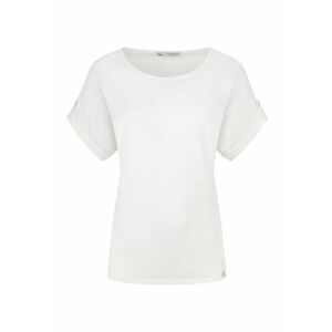 Tricou din amestec de liocel - Alb imagine