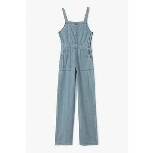 Salopeta din denim cu buzunare laterale imagine