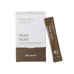 Scrub exfoliant Snail Silky Peeling - 40 plicuri - hidratant - pentru ten cu imperfectiuni imagine