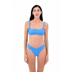 Sutien de baie cu model uni si bretele late imagine