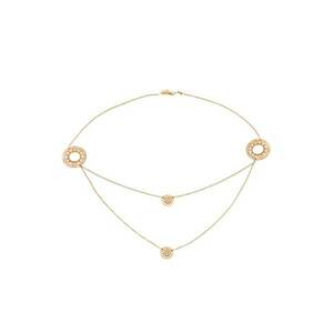 Colier din aur de 14k decorat cu diamante Fortune imagine