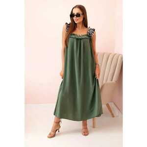 Rochie de dama cu bretele cu model leopard - imagine