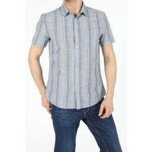 Camasa Cu Maneca Scurta De Barbati Antracit Slim Fit Cl1053950 8682240727552 imagine