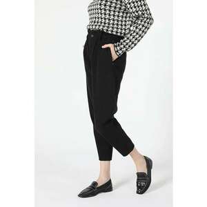 Pantaloni De Dama Negru Baggy Fit Cl1055843 8682240945178 imagine