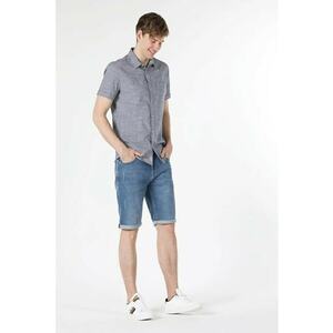 Camasa Cu Maneca Scurta De Barbati Antracit Slim Fit CL1058970 imagine