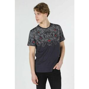 Tricou Cu Maneca Scurta De Barbati Antracit Regular Fit CL1058842 imagine