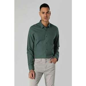 Camasa Cu Maneca Lunga De Barbati Verde Slim Fit CL1060840 8683197414090 imagine