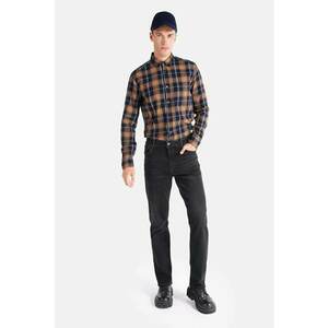 Pantaloni De Barbati Negru Regular Fit 045 David Cl1065411 imagine