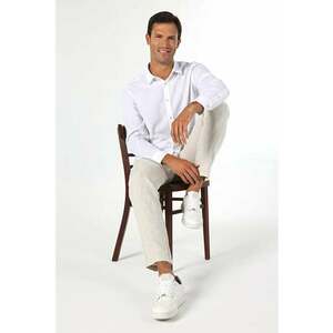 Pantaloni De Barbati Alb Regular Fit CL1063619 imagine