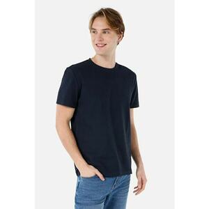 Tricou Cu Maneca Scurta De Barbati Albastru Marin Regular Fit CL1067035 imagine