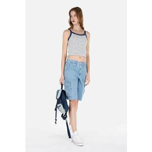 Short / Pantaloni Scurti De Dama Albastru Cargo Fit Cl1068611 8684112118239 imagine
