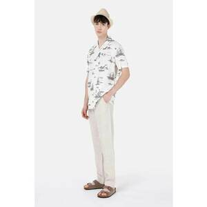 Pantaloni De Barbati Alb Regular Fit CL1068760 imagine