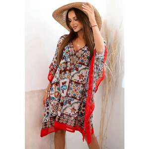 Poncho de plaja cu model - imagine