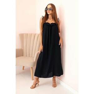 Rochie cu bretele cu imprimeu leopard - imagine
