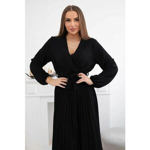 Rochie cu model petrecut si pliuri in partea inferioara - imagine