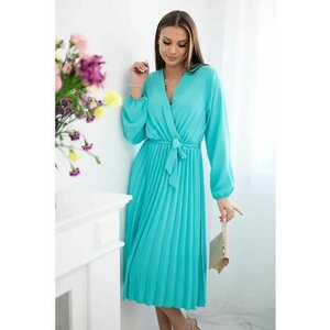 Rochie cu model petrecut si pliuri - imagine