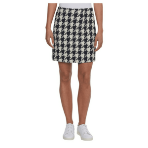 Fusta scurta cu model Houndstooth - imagine