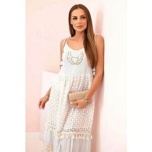 Rochie lunga cu canafi si franjuri - imagine