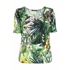 Bluza cu model tropical imagine