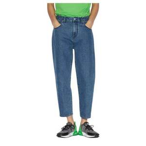 Blugi baggy crop - imagine