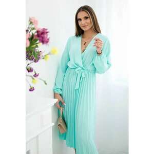 Rochie midi cu pliuri - imagine