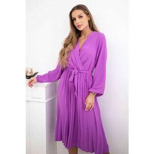 Rochie midi cu pliuri - imagine