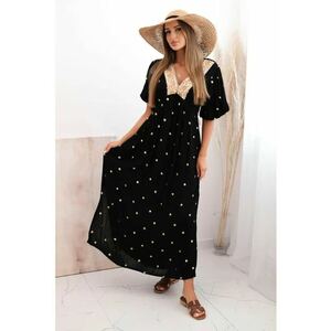 Rochie lunga cu broderie - imagine