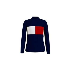 Bluza cu maneci raglan si guler scurt Rashguard - imagine