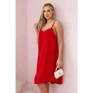 Rochie din viscoza cu bretele inguste - imagine