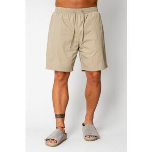 Pantaloni scurti din fas Taupe 17113 imagine