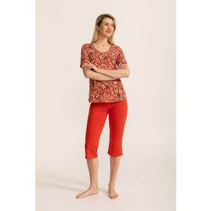 Pijama scurta cu imprimeu floral imagine