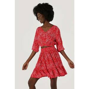 Bluza Cu Maneca Lunga De Dama Rosu Regular Fit CL1063936 8683197718952 imagine