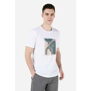 Tricou Cu Maneca Scurta De Barbati Alb Regular Fit CL1067612 imagine