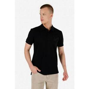 Tricou Polo Cu Maneca Scurta De Barbati Negru Regular Fit CL1068148 imagine