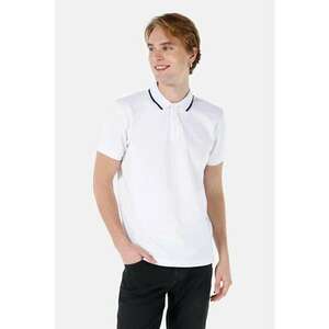 Tricou Polo Cu Maneca Scurta De Barbati Alb Regular Fit Cl1069373 8684112176741 imagine