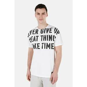 Tricou Cu Maneca Scurta De Barbati Alb Comfort Fit CL1067959 imagine